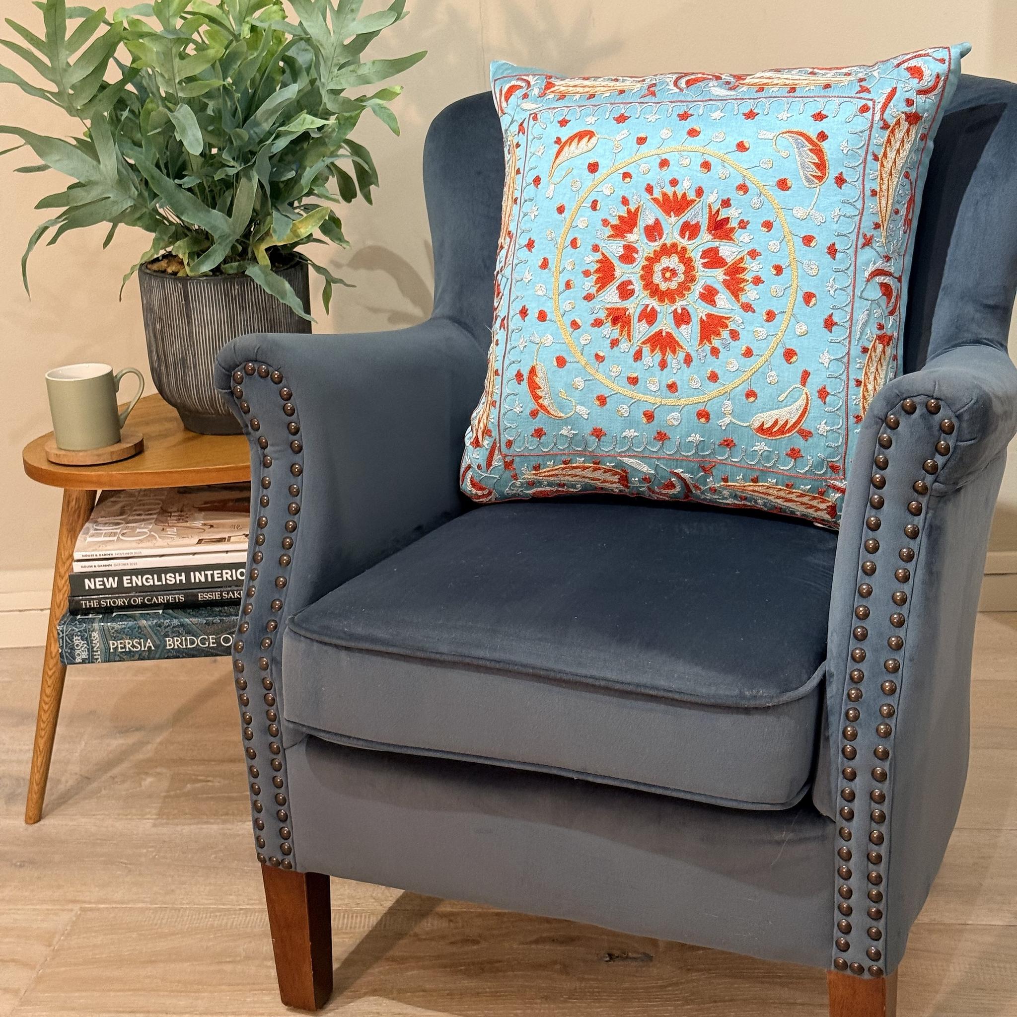 Fine Suzani Silk Cushion