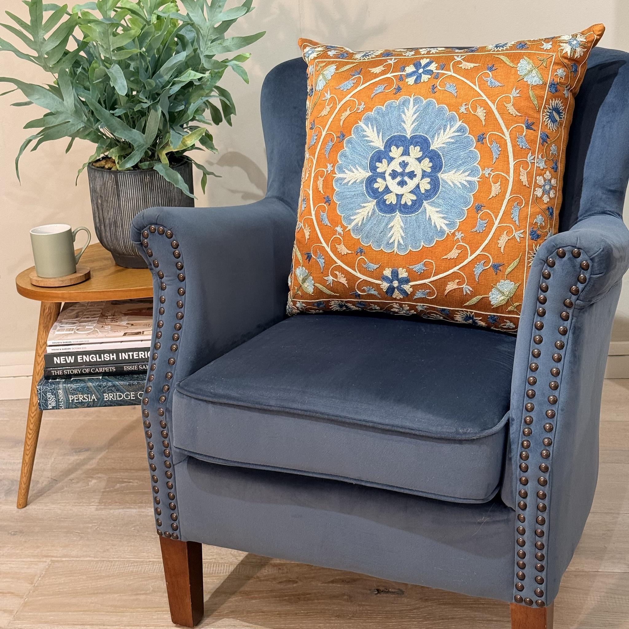 Fine Suzani Silk Cushion