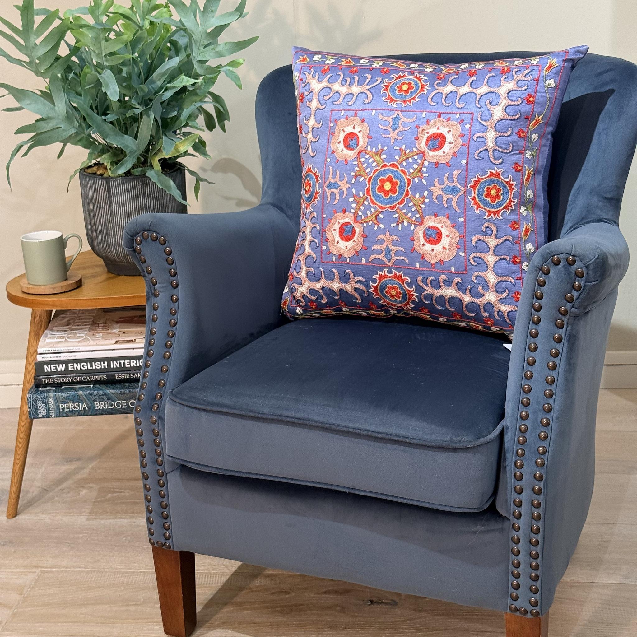 Fine Suzani Silk Cushion