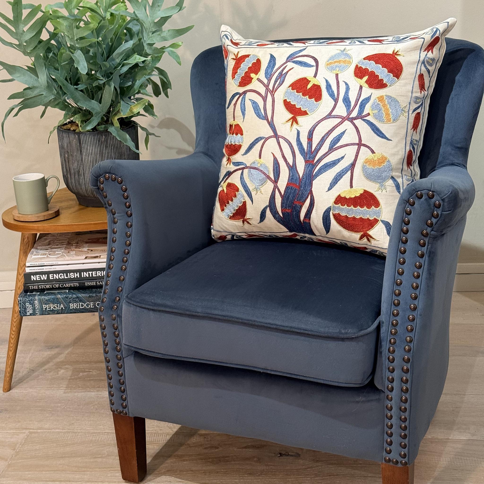 Fine Suzani Silk Cushion