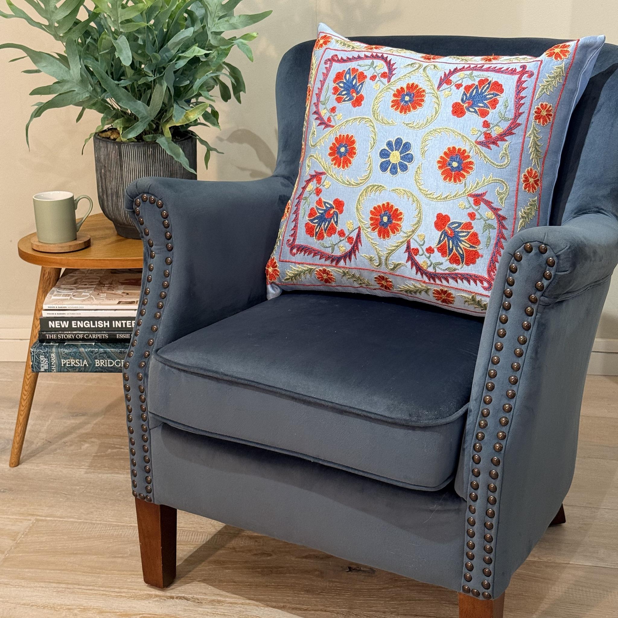 Fine Suzani Silk Cushion