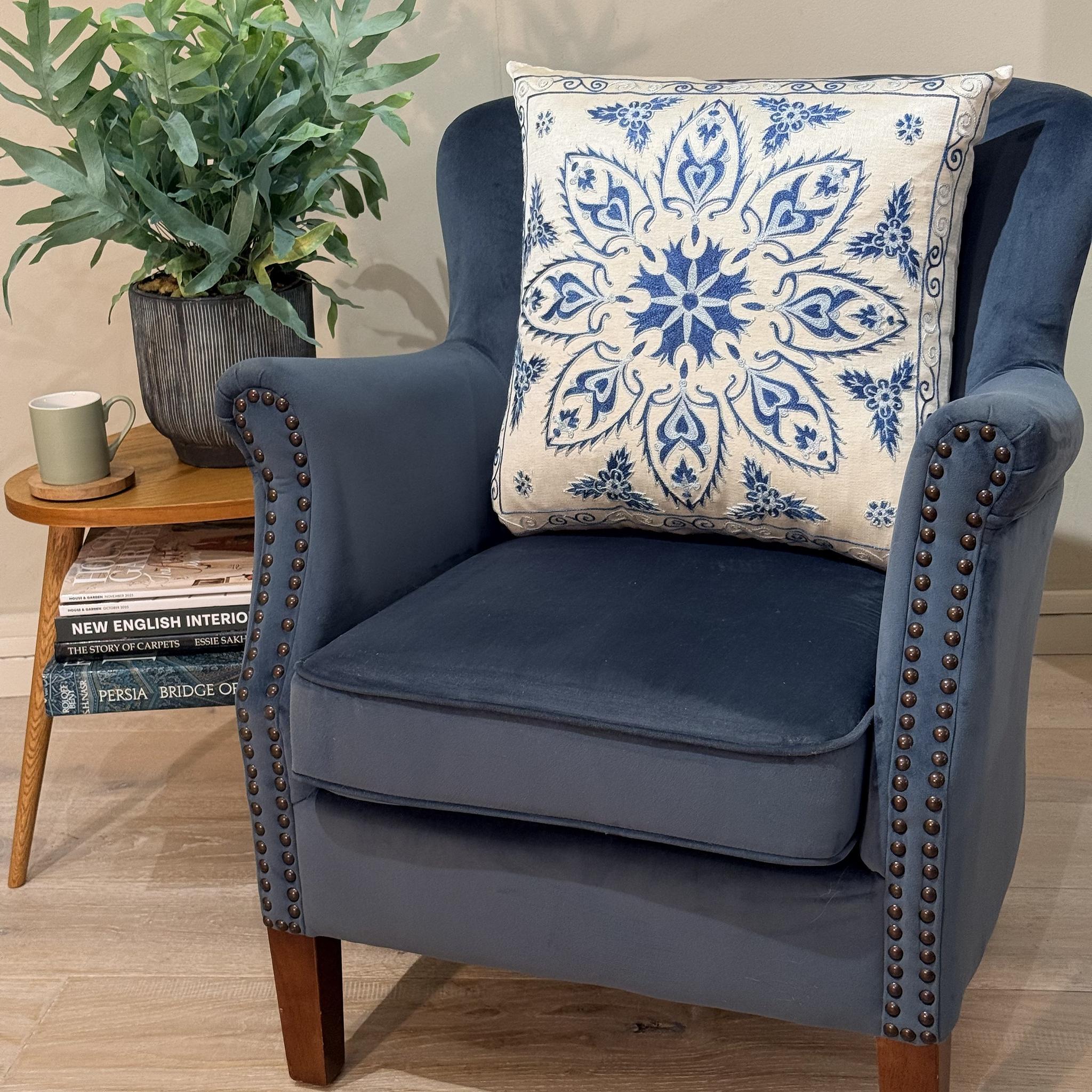 Fine Suzani Silk Cushion