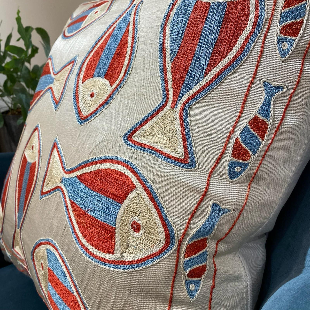 Fine Suzani Silk Cushion