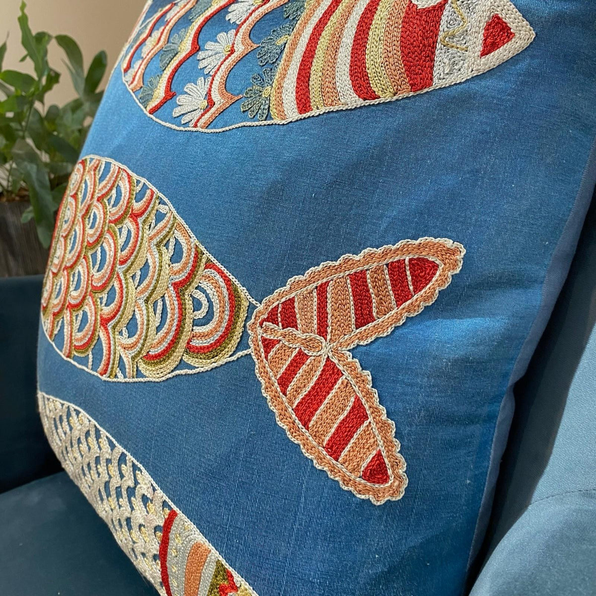 Fine Suzani Silk Cushion