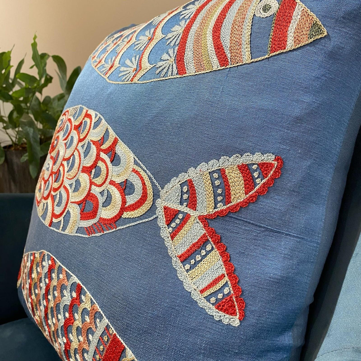 Fine Suzani Silk Cushion