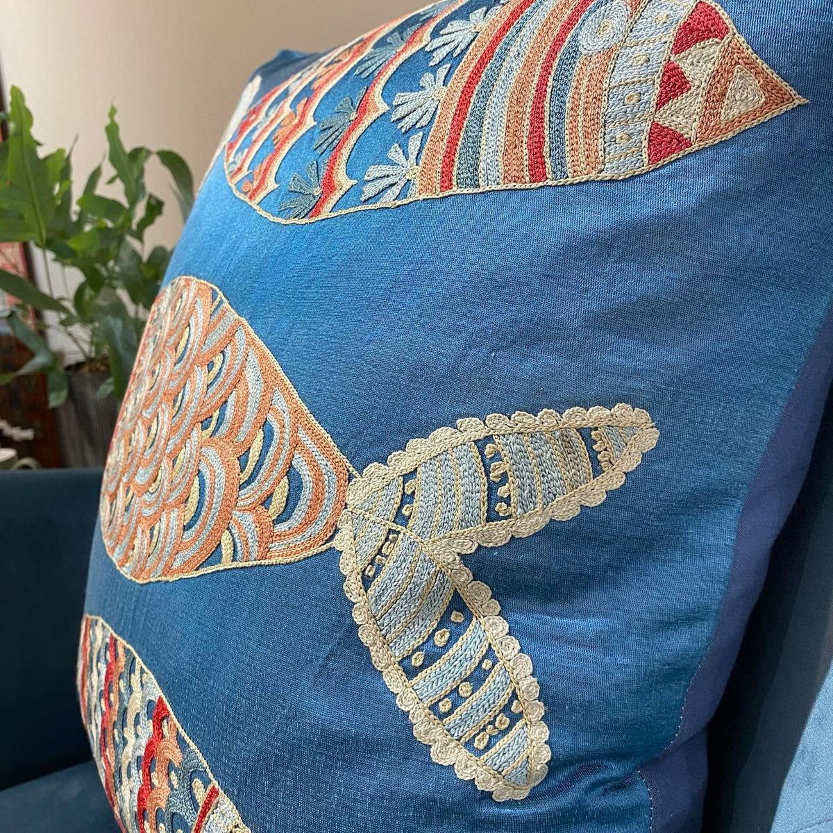 Fine Suzani Silk Cushion