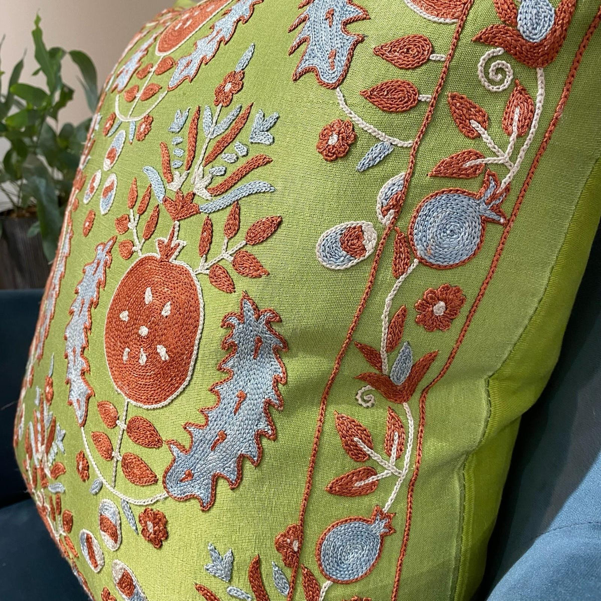 Fine Suzani Silk Cushion