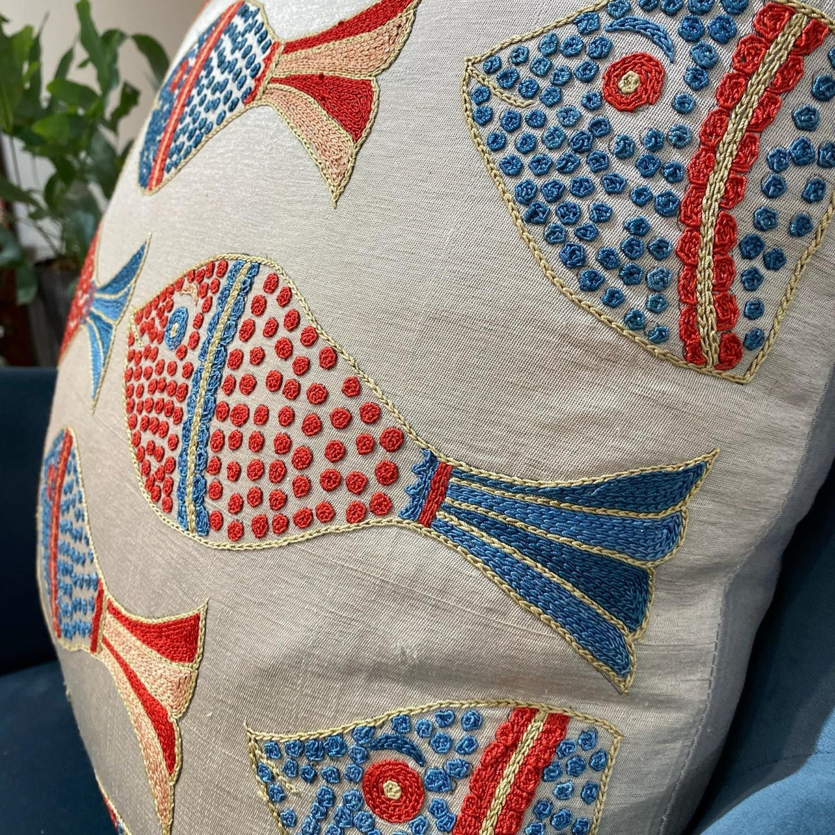 Fine Suzani Silk Cushion