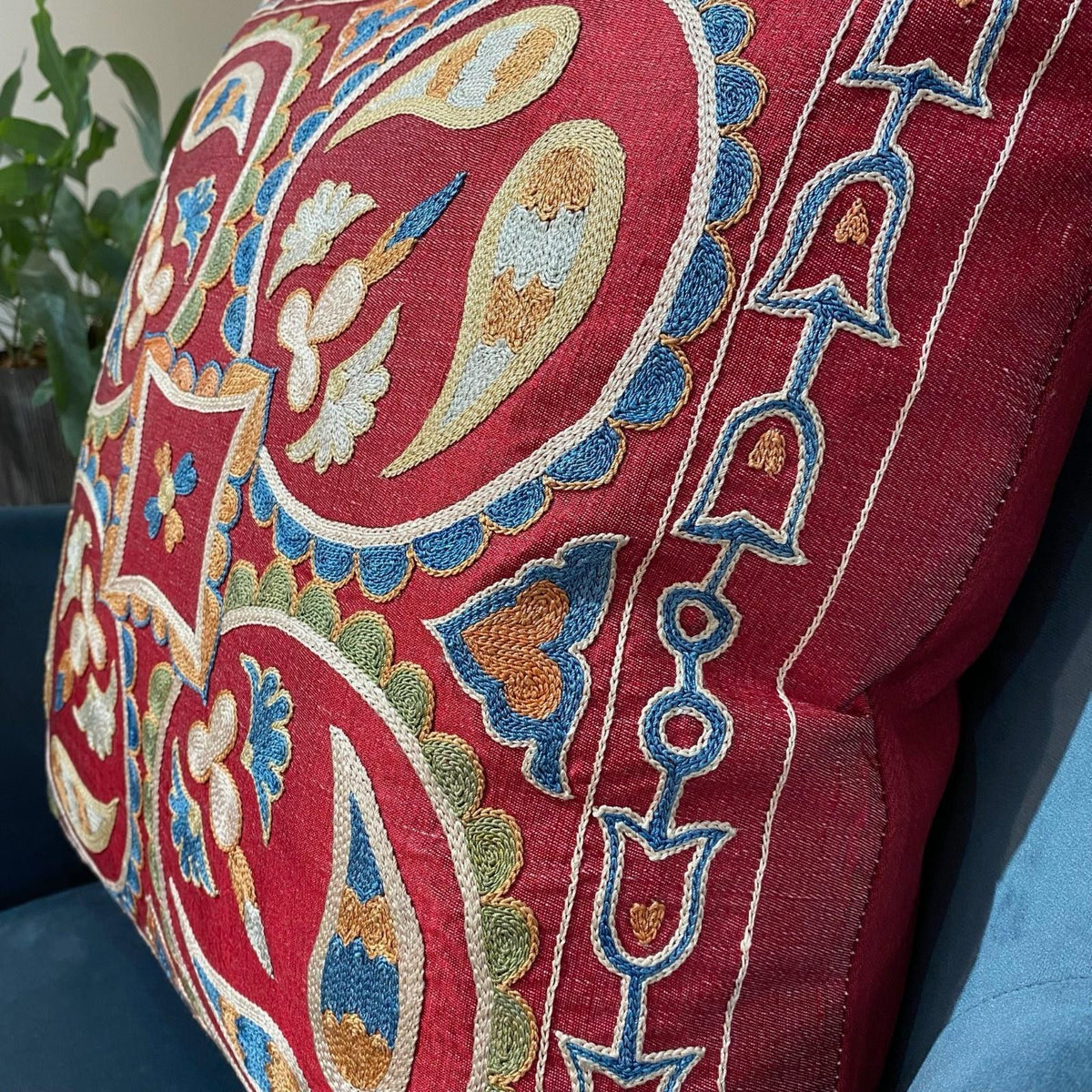 Fine Suzani Silk Cushion