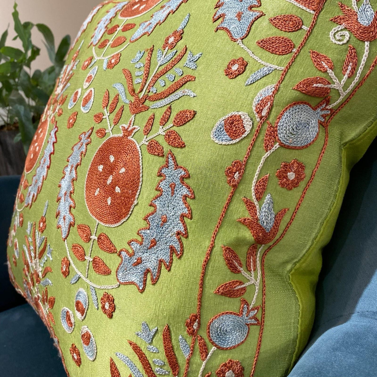 Fine Suzani Silk Cushion