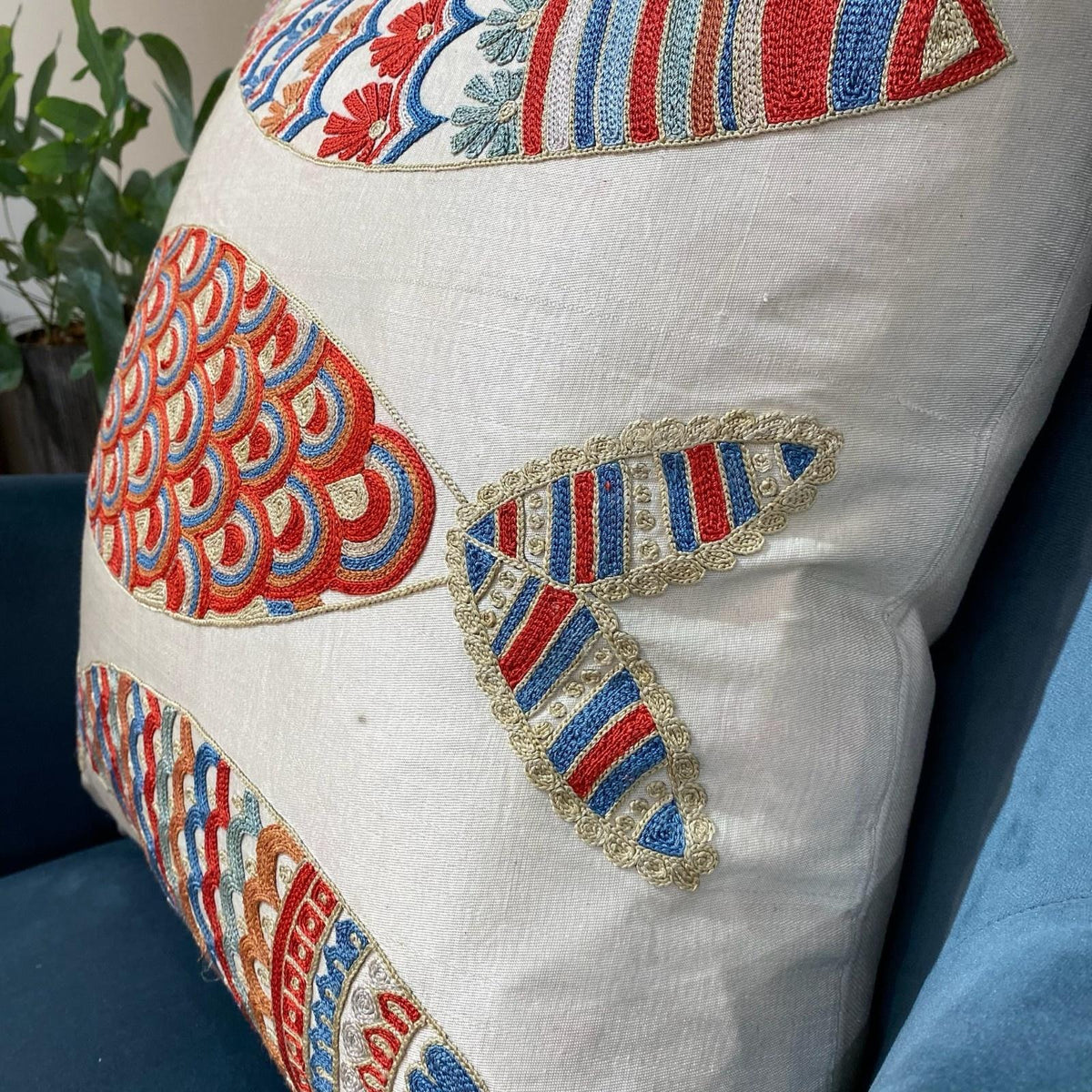 Fine Suzani Silk Cushion
