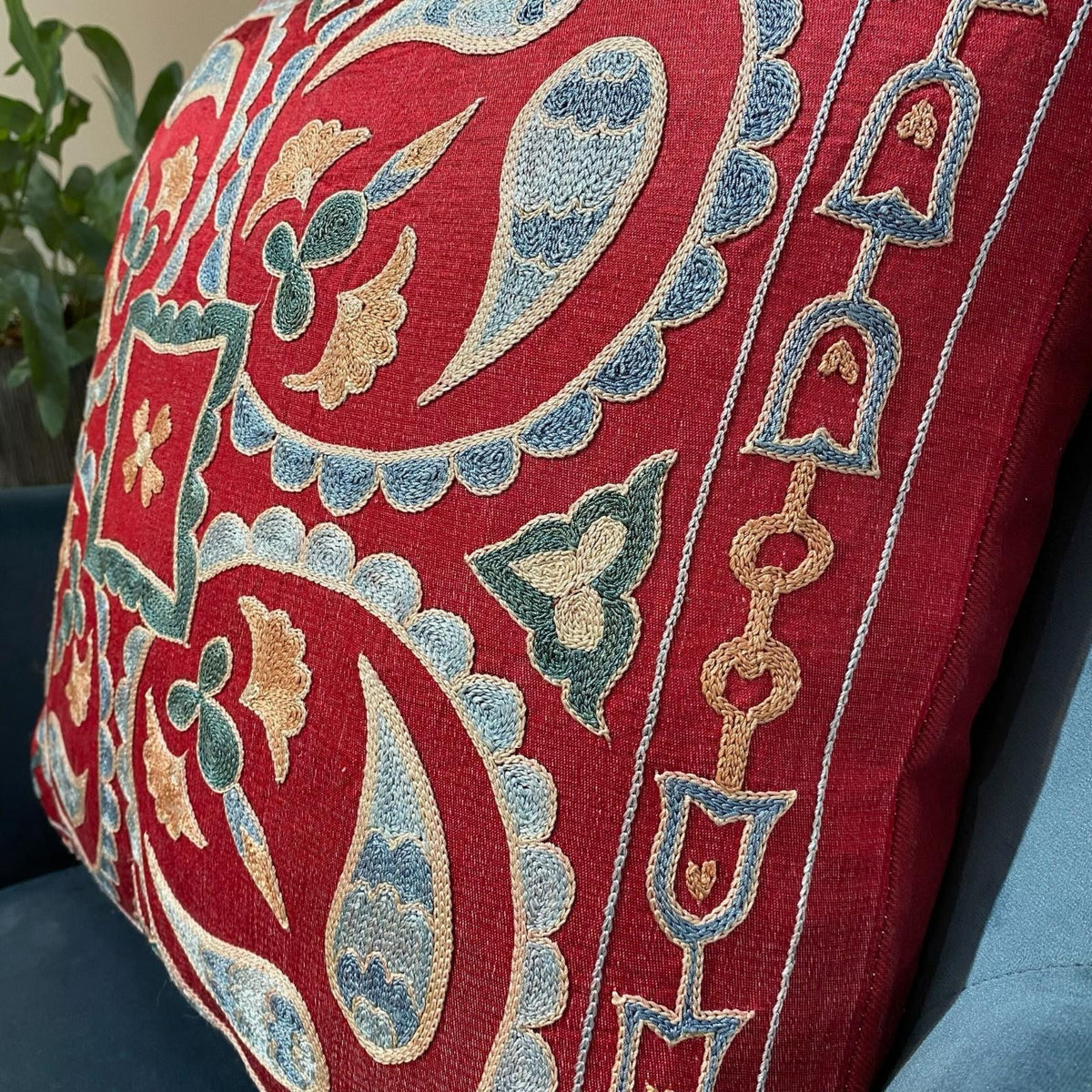 Fine Suzani Silk Cushion