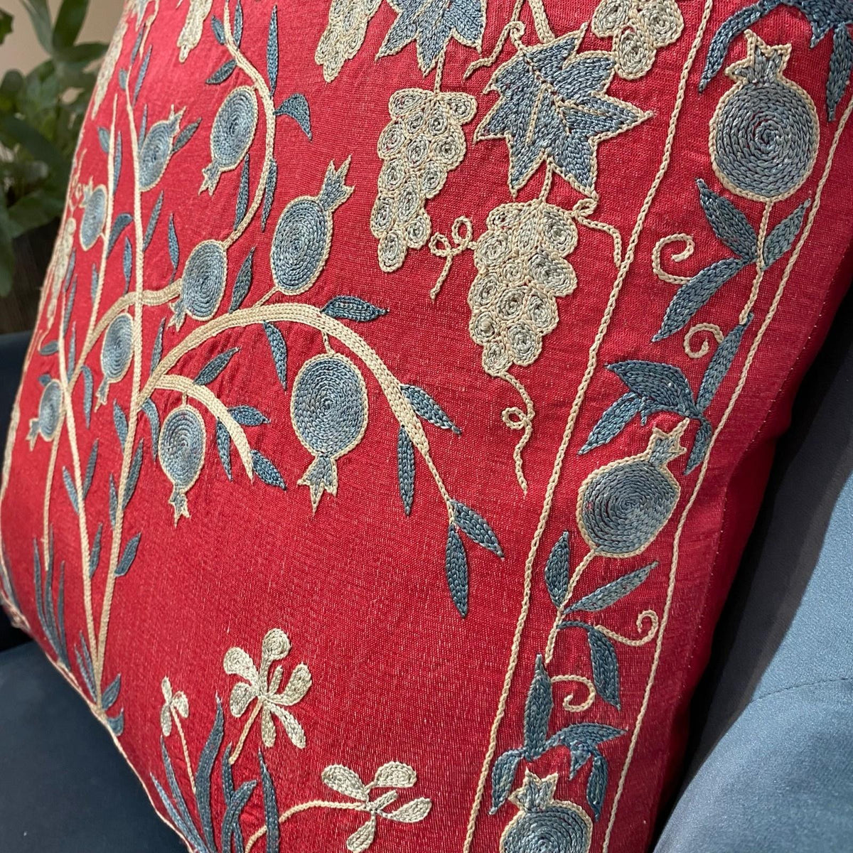 Fine Suzani Silk Cushion