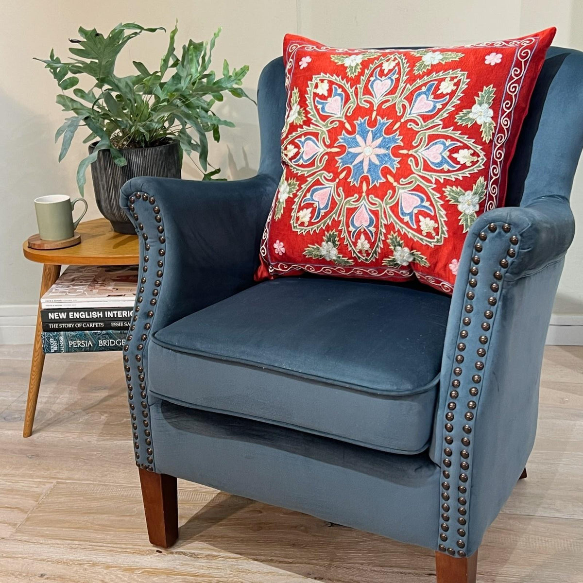 Fine Suzani Silk Cushion
