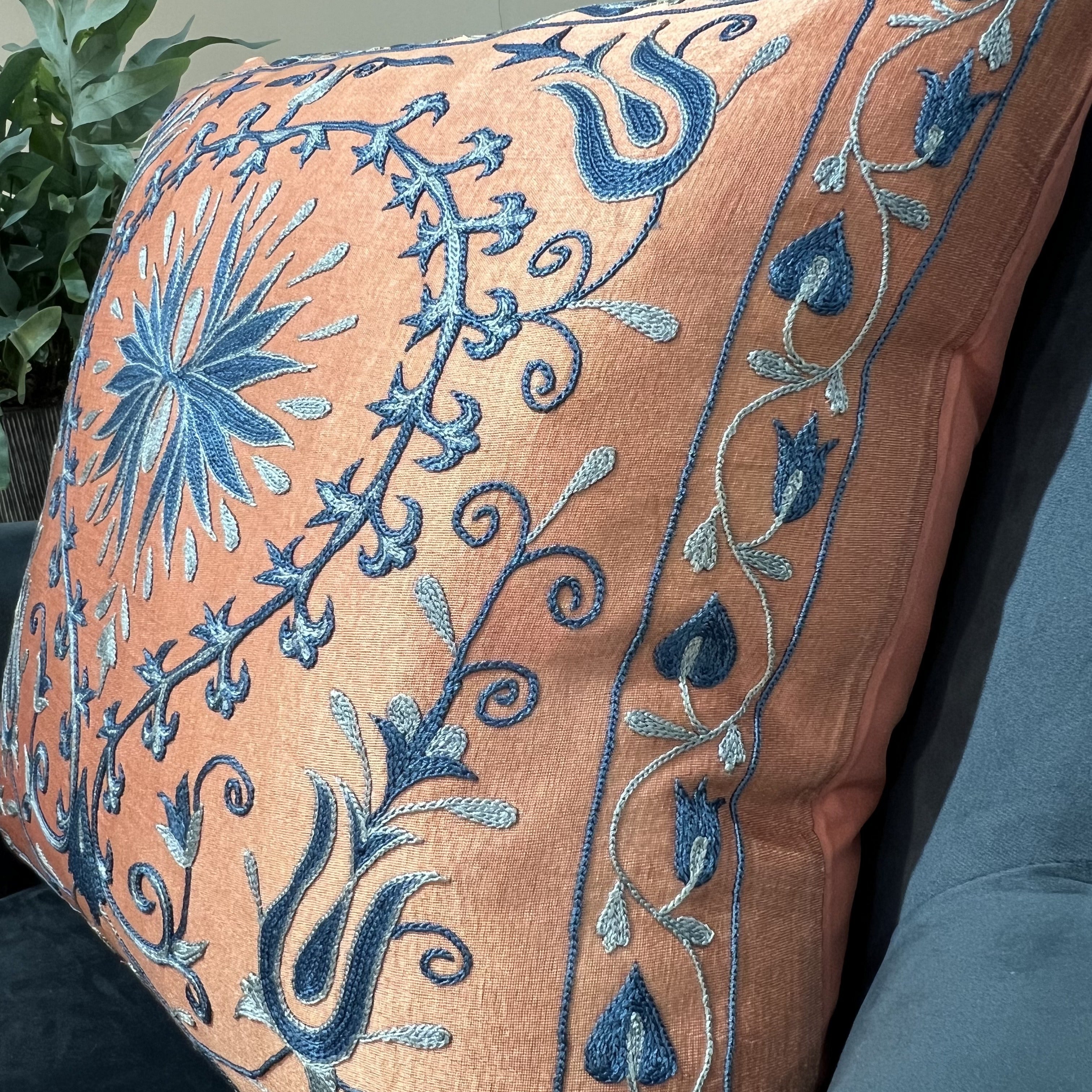Fine Suzani Silk Cushion