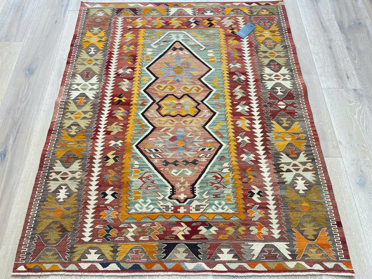 Vintage Yarn Kilim Rug