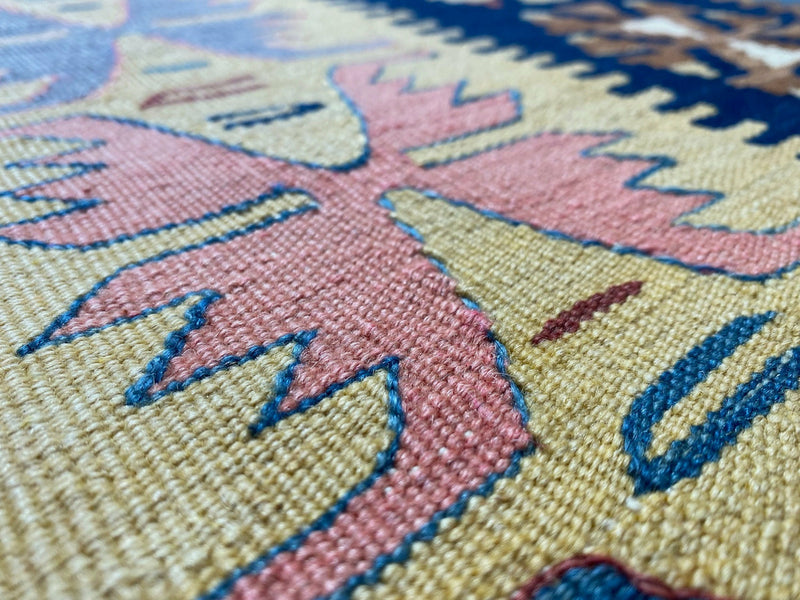 Beautiful Vintage Yarn Kilim Rug – Rugs of Petworth